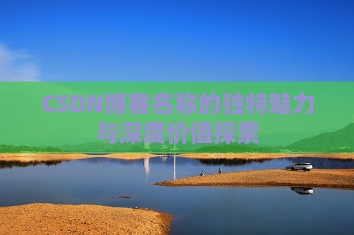 CSDN博客名称的独特魅力与深度价值探索